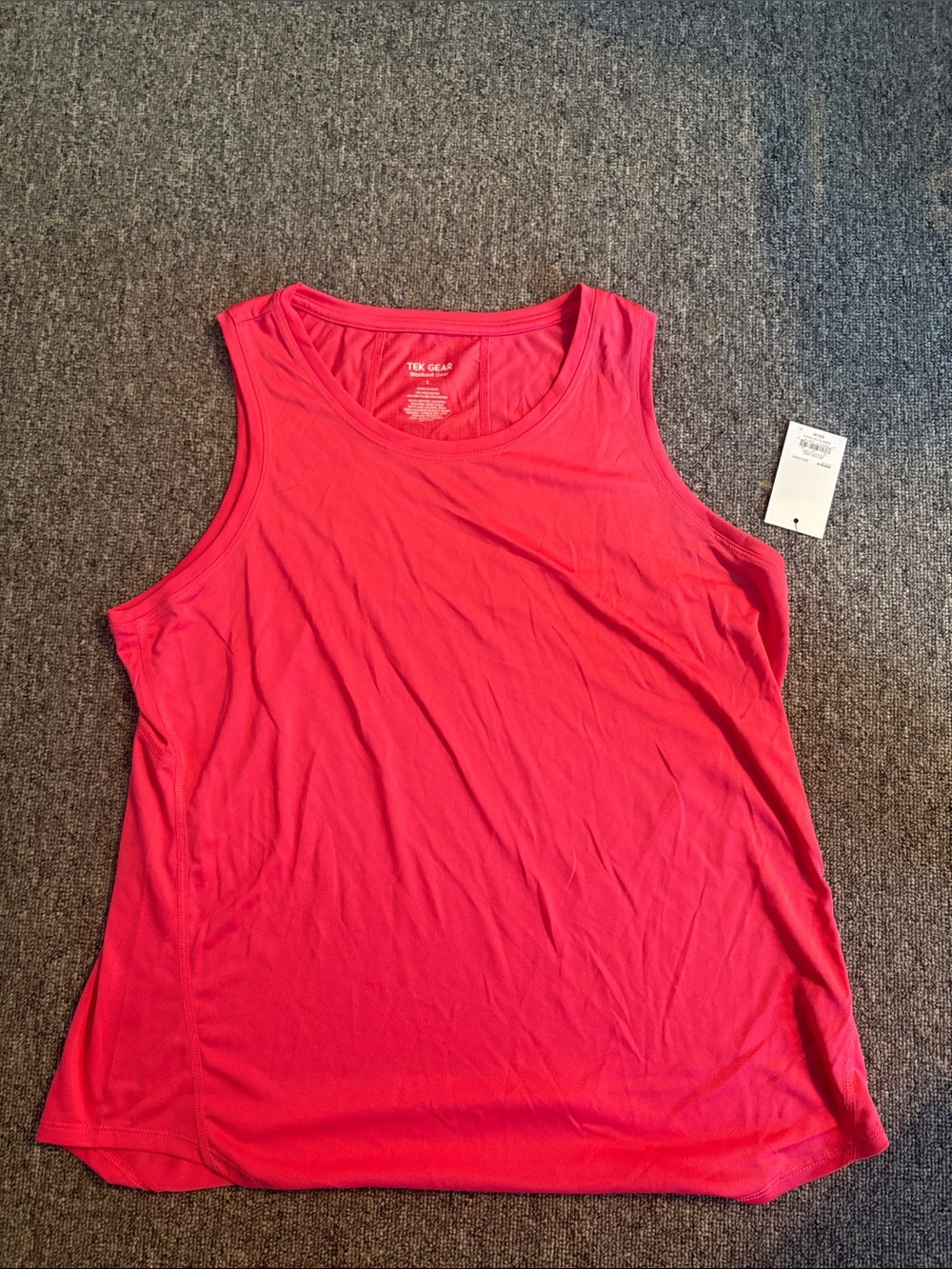 tek gear Bright Pink Athletic Scoop Neck Tank Top